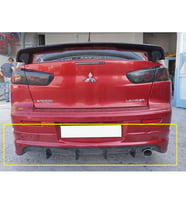 Mitsubishi Lancer Evo Arka Ek Mat Siyah Plastik Body Kit Karlık