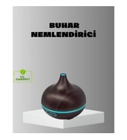 Mey İthalat® Aromaterapi Difüzörü 550 ml Ultrasonik Nemlendirici Otomatik Kapanma Özellikli