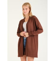 Giyim Dünyası Kadın Oversize Hırka Kahverengi