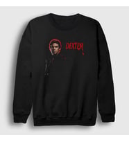 Presmono Unisex Siyah Cool Dexter Sweatshirt 188299tt