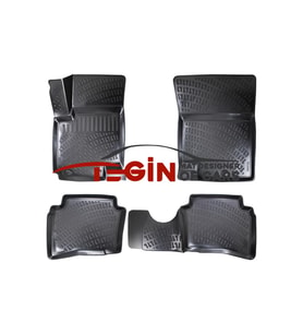 Kia Soul 2012 3D Havuzlu Paspas Siyah