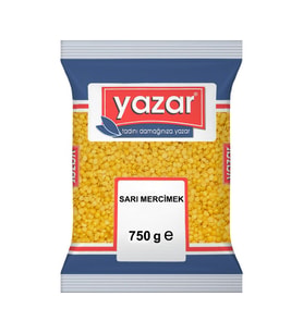 Yazar Sarı Mercimek 750 Gr x 2 Adet