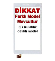 Alcatel Uyumlu Onetouch Pixi 4 8063 Dokunmatik Ön Cam (Lwgb07000380) (Beyaz)