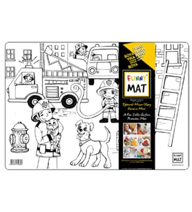 Funny Mat- İtfaiyeler - 33,5x48cm