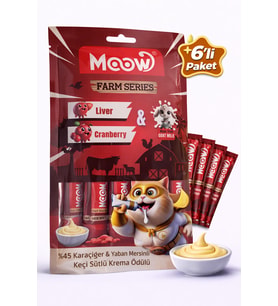 Ciğerli Kızılcıklı Keçi Sütlü Kedi Krema Ödülü 6x12g