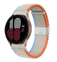 Samsung Galaxy Watch Gear S2 3 41mm 42mm Active 2 40mm 44mm Kordon Metal Klipsli (Krem)