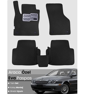 JAGUAR X TYPE (2001-2009) Uyumlu EVA Paspas Tam Set–Araca Özel,Kolay Montaj,Su Geçirmez
