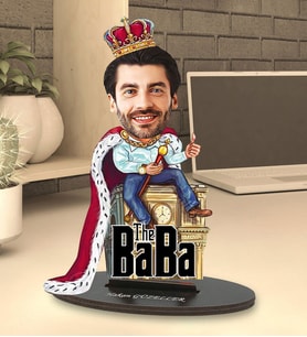 Kişiye Özel The Baba Tasarımlı Karikatür Biblo