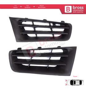 Renault Megane MK2 2006-2009 Makyajlı için Ön Sağ Sol Tampon Radyatör Üst Panjur Hava Izgara Paneli