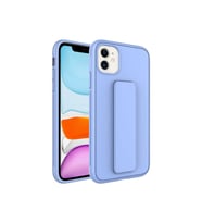 Apple iPhone 12 Uyumlu Kılıf Zore Qstand Kapak (Lila)