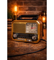 Everton Rt 678 Saat Özellikli Nostaljik Radyo Solar Enerjili