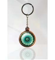 Mandala Ahşap Anahtarlık Tek Ebat N11.3287