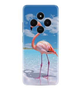 Xiaomi 14C Kılıf Boutique Baskılı Resimli Okaynus ve Flamingo Pcode -093