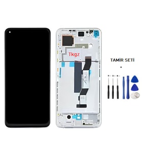 Xiaomi Mİ 10T PRO Uyumlu Lcd Ekran Dokunmatik Servis Lcd ÇITALI GÜMÜŞ + TAMİR SETİ
