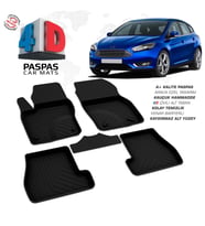 Ford Focus 3 Makyajlı HB 4D Araca Özel Havuzlu Kauçuk Paspas 2015-2018 (Karışık)