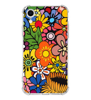 PrintiFy Apple iPhone XR Uyumlu Retro Color 2 Baskılı Şeffaf Köşe Korumalı Antişok Kılıf
