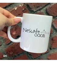 Size Özel Nescafe Saati Seramik Baskılı Kupa Bardaklar