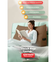Yatak Başı Yastığı – Sırt ve Bel Destek Yastığı 160 cm (Kahverengi)