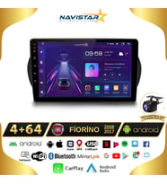 Fiat Fiorino 4GB + 64GB Kablosuz Carplay 2008-2017 Android 13 Navigasyon Multimedya Sistemi