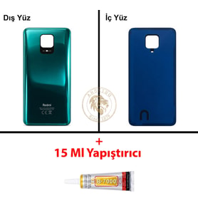 Yapıştırıcı Redmi Note 9 Pro Yeşil Yapıştırıcı Arka Pil Kapağı + B-7000 Yapıştırıcı