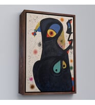 Çerçeveli Citon Joan Miro - Vladimir Tablo (Altın)