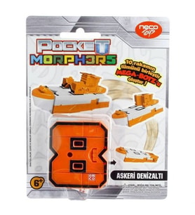 Pocket Morphers Dönüşebilen Numaralar No 8 Askeri Denizaltı (Çok Renkli)