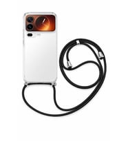 Mi 17 Pro Boyun Askılı Şeffaf Silikon Kılıf Siyah