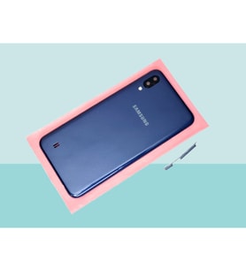Tkgz - Samsung Galaxy M10 FULL KASA Arka Kapak Batarya Kapağı - MAVİ