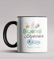 Kişiye Özel Biyoloji Öğretmeni Tasarımlı Siyah Renk Kupa Bardak 5 (Siyah)