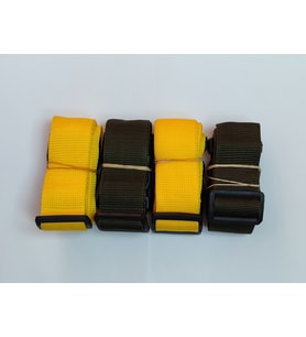 2 Adet Sarı 2 Adet Haki Yeşil Valiz Kemeri 4 Cm Toplam 4 Adet