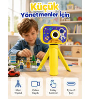 Çocuk Kamerası Fotoğraf ve Video Çekimi Mini Tripodlu Şarjlı Dijital Kamera 2.0 TFT Ekran