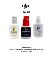 IB İpek Kirpik Yapıştırıcı Kırmızı Kapak Primer Remover Seti