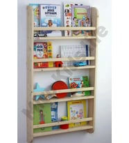 Montessori Çocuk Odası Kitaplığı Ahşap Ham Verniksiz Doğal Kitaplık 100*50*9