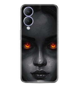 Vivo Y17S Kılıf Resimli Desenli Silikon Platinium Series Dark Woman 1887