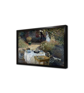 Çimlerde Öğle Yemeği Monet Çerçeveli Mdf Tablo