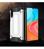 Huawei Honor 20 Lite ile uyumlu Çİft Katman Koruyucu Crash Military Tank Kılıf - Siyah