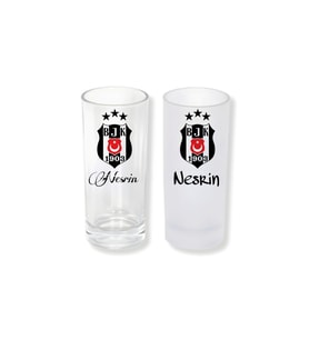 Ghostbastır Design Kişiye Özel Beşiktaş Buzlu / Buzsuz Seçenekli Rakı Bardağı – 1 Adet Şık Sunum Bardağı 030