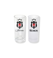 Ghostbastır Design Kişiye Özel Beşiktaş Buzlu / Buzsuz Seçenekli Rakı Bardağı – 1 Adet Şık Sunum Bardağı 030
