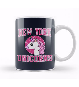 New York Unicorns Varsity Kupa Bardak Porselen
