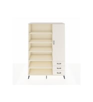 Hyperion Gardrop 9 Raflı 3 Çekmeceli Tek Kapaklı  132x44x195 Aytaşı-Aytaşı