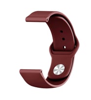 Amazfit GTR 42mm KRD-11 Soft Silikon 8 Kademeli Kordon Mürdüm