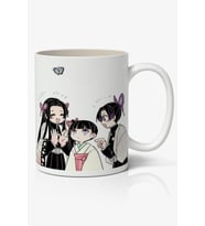 Kanae Kocho Arkadaşlar Karakterler Tasarımlı Anime Baskılı Beyaz Kupa Bardak