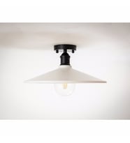 RİOLİGHT RETRO TEKLİ METAL PLOFONYER AVİZE ÇAP:38CM (Siyah)
