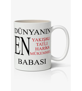 Babalar Günü Baskılı Kupa Bardak Baskılı Kahve Kupa Bardak