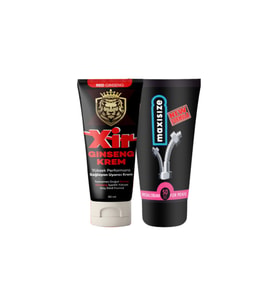 Xir Cream Erkeğe Özel Karışım 3Özellikli Kaldırıcı Sertleştirici Geciktirici Büyütücü Krem 50 ml + Yanında Maxi Size Erkeğe Özel Penisi Büyütücü 50 ml Krem