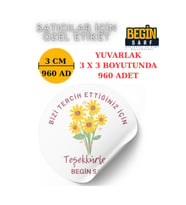 3 CM 4 CM 5 CM 6 CM SATICILARA FİRMALARA ÖZEL KENDİNDEN YAPIŞKANLI ETİKET YUVARLAK 008