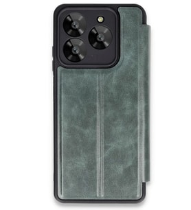 Newface General Mobile Era 50 Kılıf Flip Cover - Koyu Yeşil