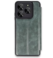 Newface General Mobile Era 50 Kılıf Flip Cover - Koyu Yeşil