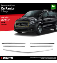 Mercedes Vito W447 Krom Ön Panjur Dar Model 5 Prç. 2014-2020