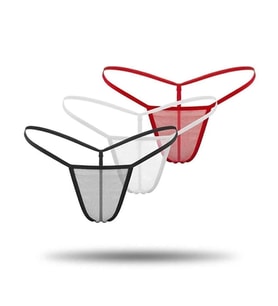 Kadın 3'lü Transparan Tül String BC1304